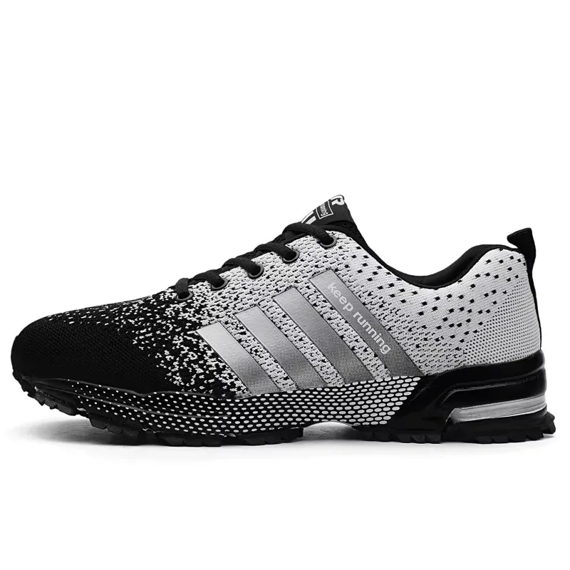 Men's Mesh Sneakers for Running, Breathable and Lightweight Jogging Trainers, Comfortable Outdoor Gym Shoes