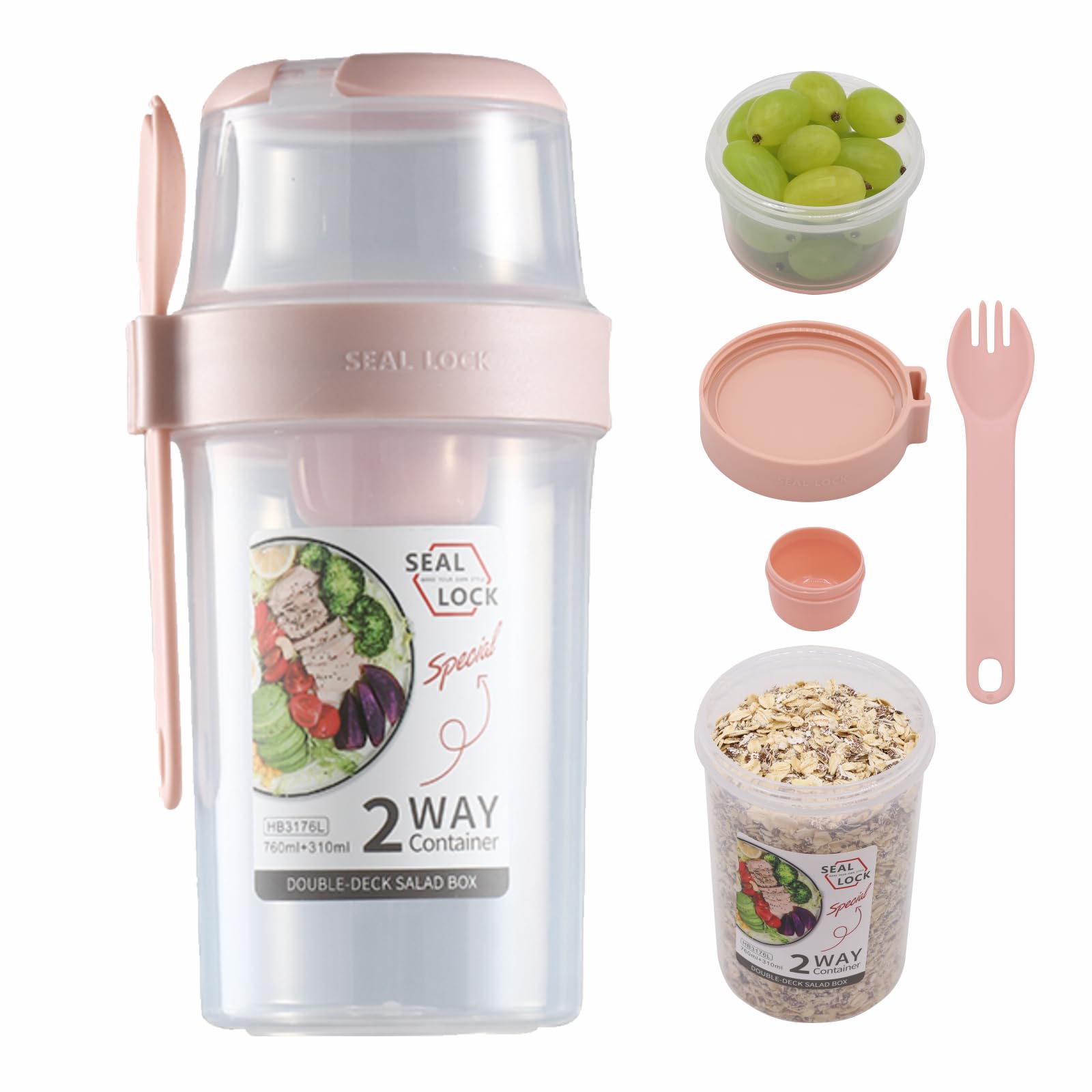 Breakfast On The Go Cups Take And Go Containers | Inspire Uplift