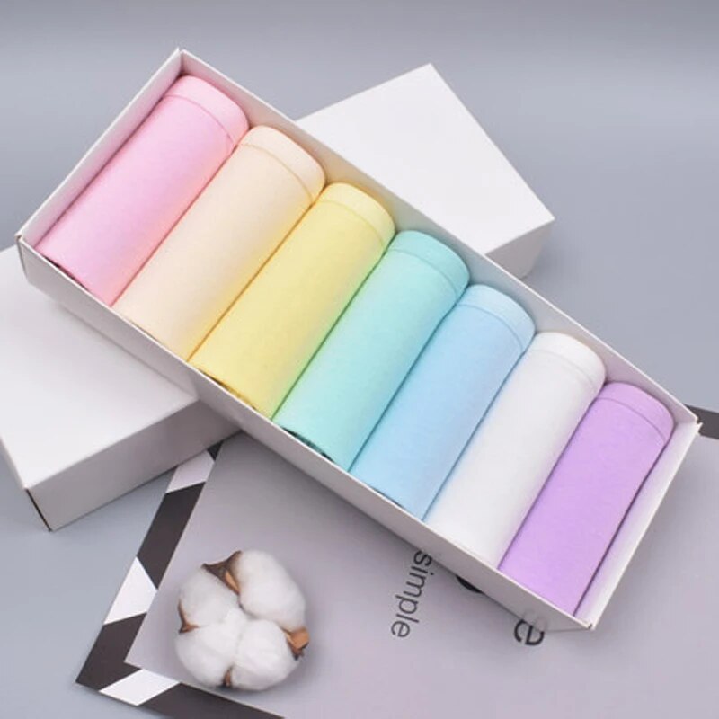 Womens Cotton Underwear Set Breathable Plus Size Briefs