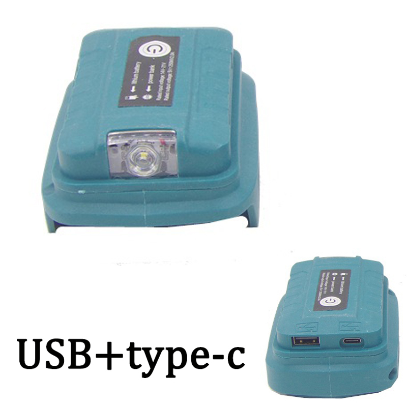 Lithium Battery Converter 14.4V/18V Battery Adapter for LED Work Lights & Power Tools