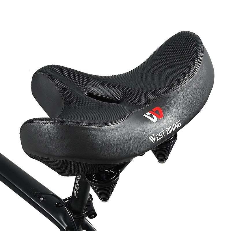BIKING Ergonomic Soft Bicycle Saddle – Wide, Thick Cushion Pad for MTB & Road Bikes Comfortable, Breathable Cycling Seat