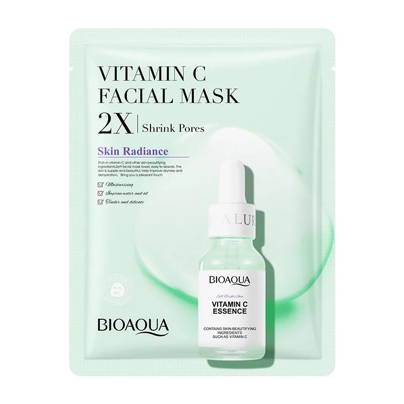 BIOAQUA Centella Collagen Face Mask, Moisturizing, Refreshing Sheet Masks with Hyaluronic Acid for Facial Skin Care
