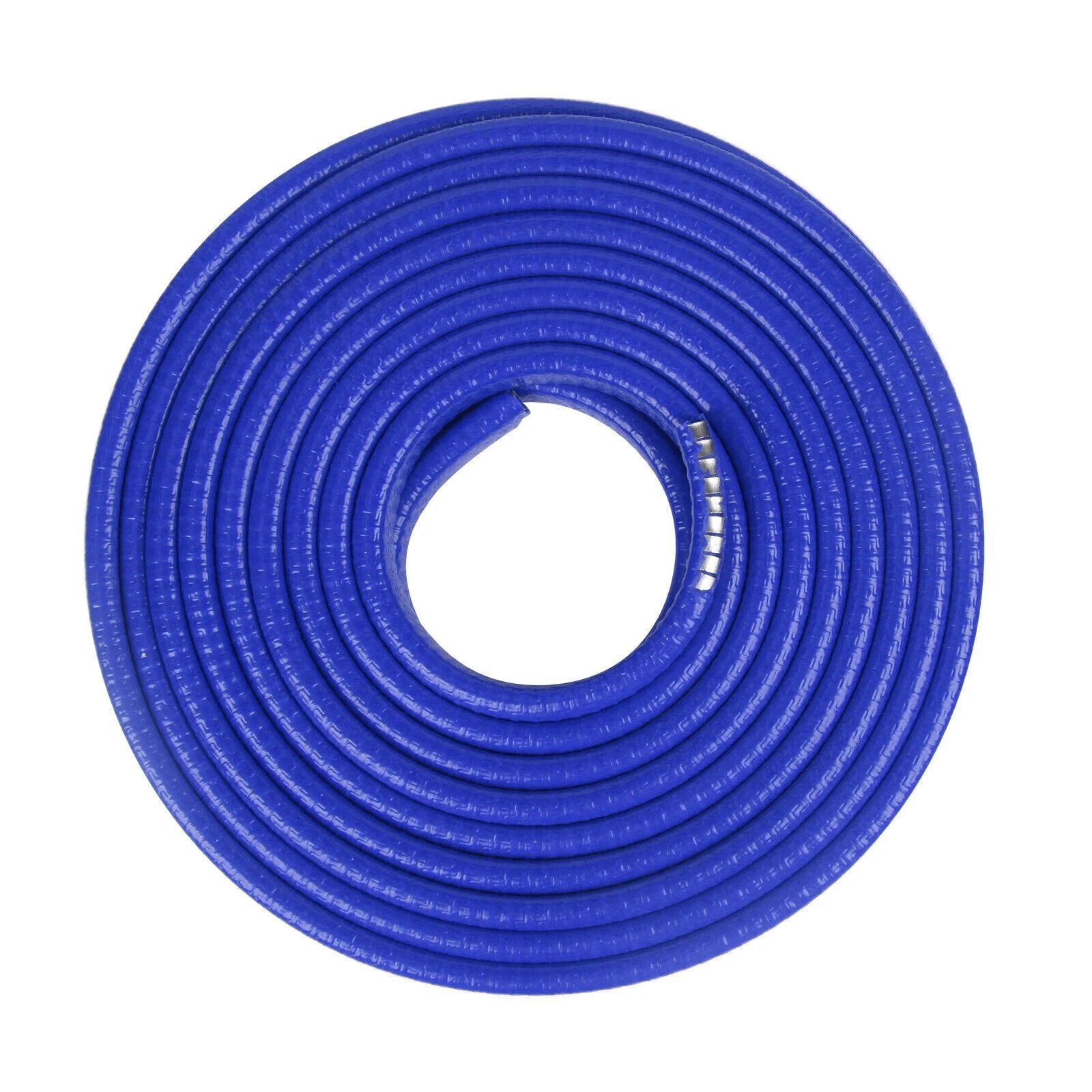 10Feet Car Door Edge Guard Moulding Trim Strip - Universal Rubber Seal Protector with Metal Clips Blue