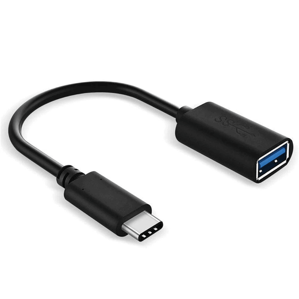 Type C Male to USB 3.0 Type A Female OTG Adapter Converter Cable Cord, Fast Data Transfer for Phones, Tablets & Laptop