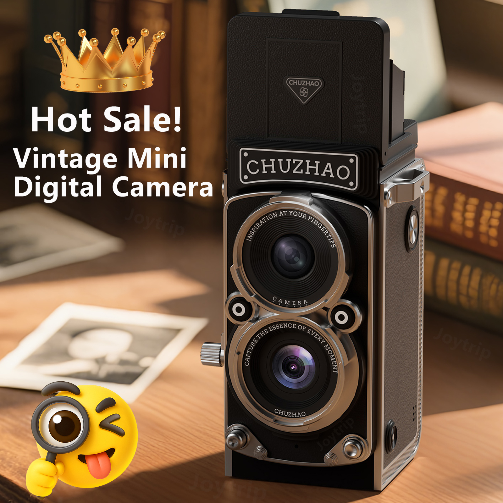 Retro Mini Digital Camera 12MP HD Autofocus with 1080P Video, Portable ...