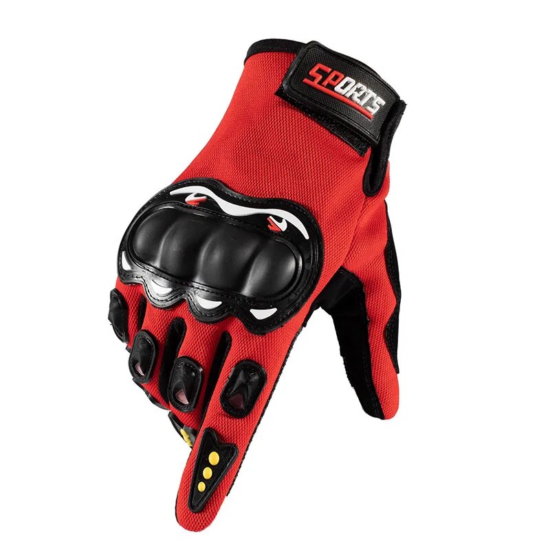Men Full-Finger Motorcycle Gloves Touch Screen Compatible Anti-Fall Off-Road Cycling Protection Outdoor Sports Gear