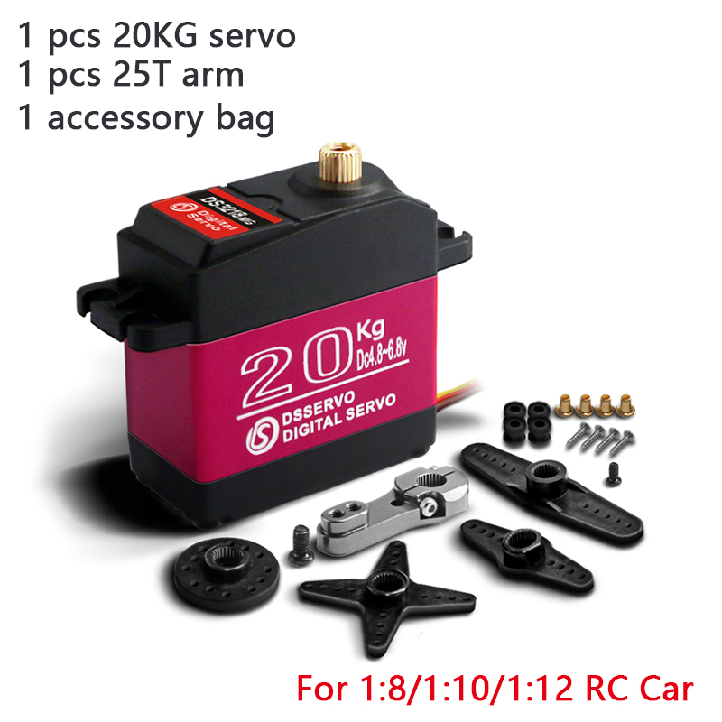 High Torque Waterproof Digital Servo, Metal Gear for RC Baja, 1/8 & 1/10 Scale