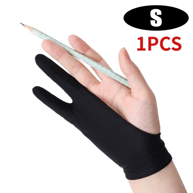 Two Finger Drawing Glove with Palm Rejection for Apple iPad, Capacitive Tablets & Graphic Drawing Pads, Left/Right Hand