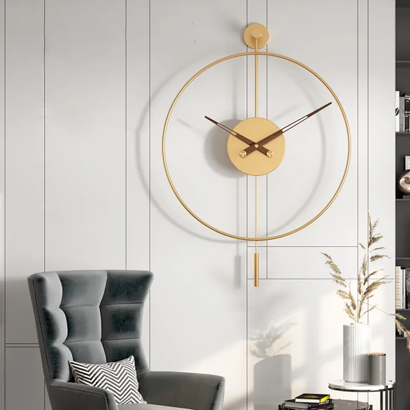 Modern Minimalist Wall Clock with Swing Pendulum | Inspire Uplift
