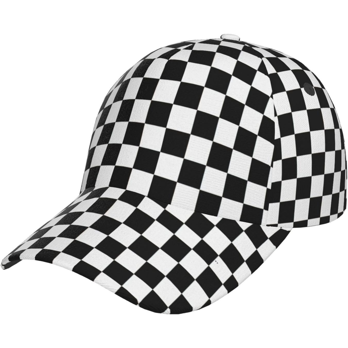 12 Pack Adjustable Checkered Flag Baseball Caps for Racing Fans Bulk Party Race Car Hats for Men Women, Funny Adjustable Washed Cotton  main image 2