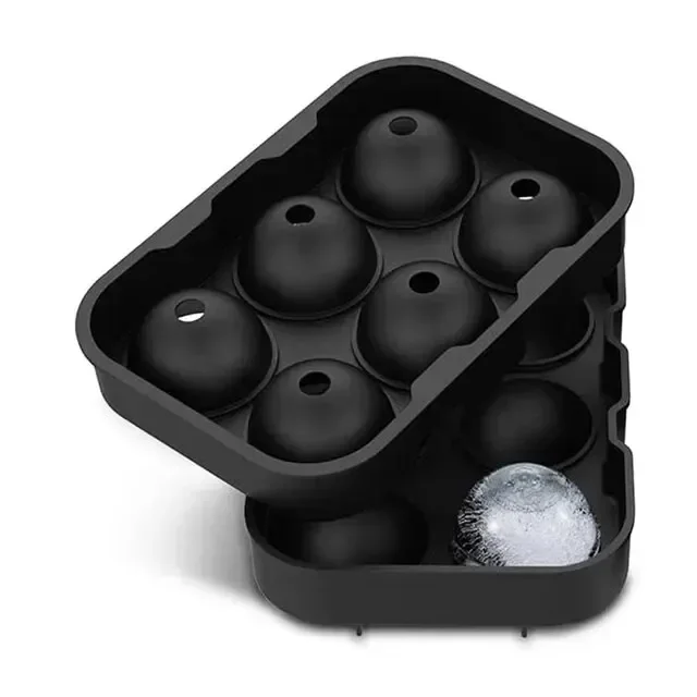 Round & Square Ice Cube Mold Whiskey & Cocktail Ice Cube Maker for Home Bar
