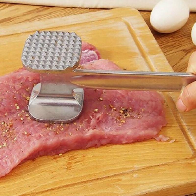 Zinc Alloy Meat Tenderizer Hammer Steak Tenderizer Mallet for Beef, Chicken & Pork Kitchen Tool