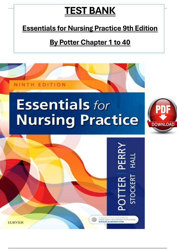 TEST BANK For Essentials for Nursing Practice 9th Edition By | Inspire ...