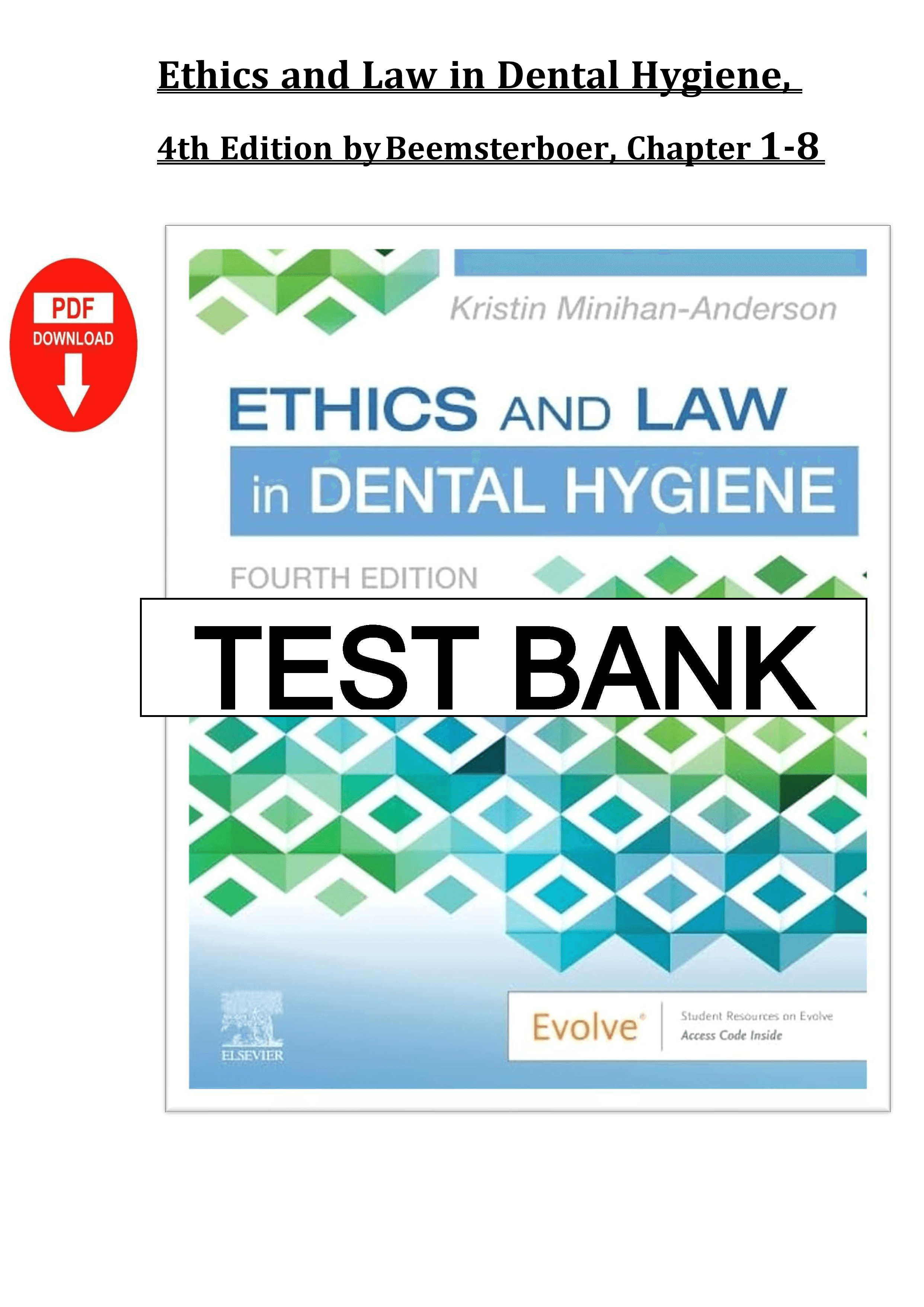 Ethics and Law in Dental Hygiene – 4th Edition (Phyllis Beem | Inspire ...