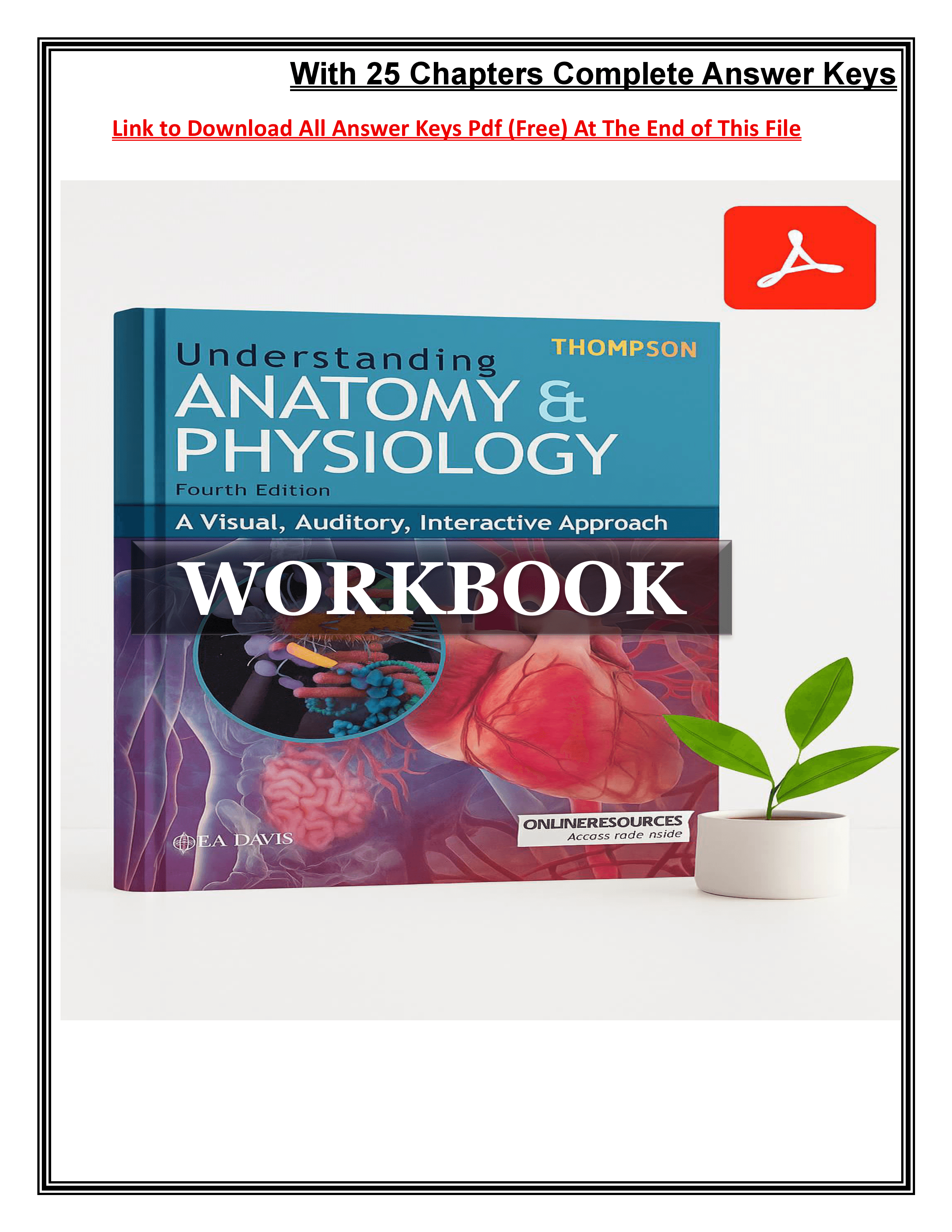 THOMPSON UNDERSTANDING ANATOMY AND PHYSIOLOGY WORKBOOK visual data 7