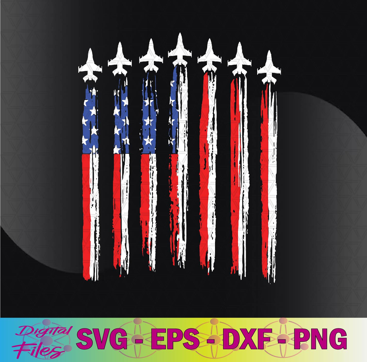 American Patriotic Fighter Jets USA Flag Waving 4th of July | Inspire ...