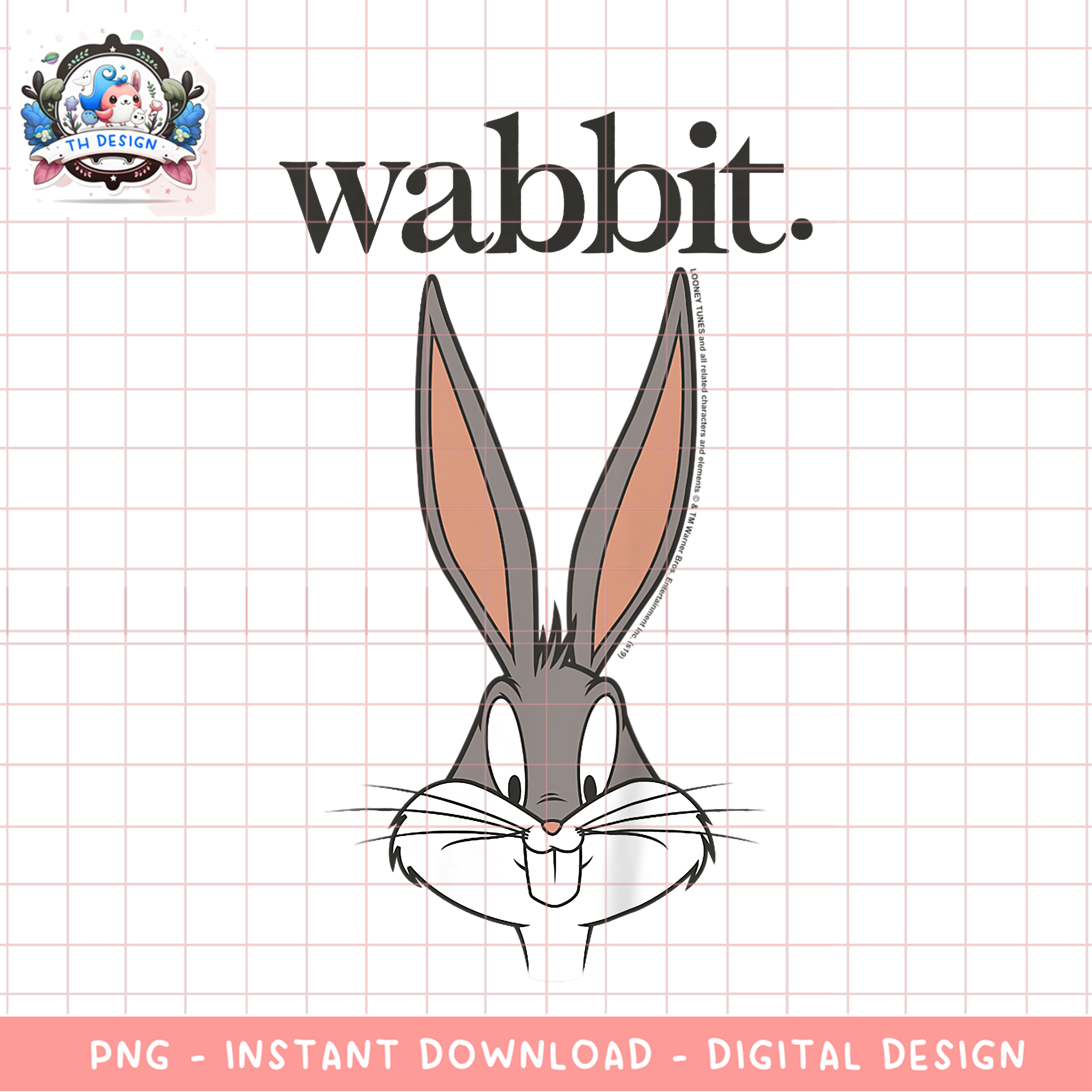 Kids Looney Tunes Bug Bunny Wabbit Big Face PNG Download cop | Inspire ...