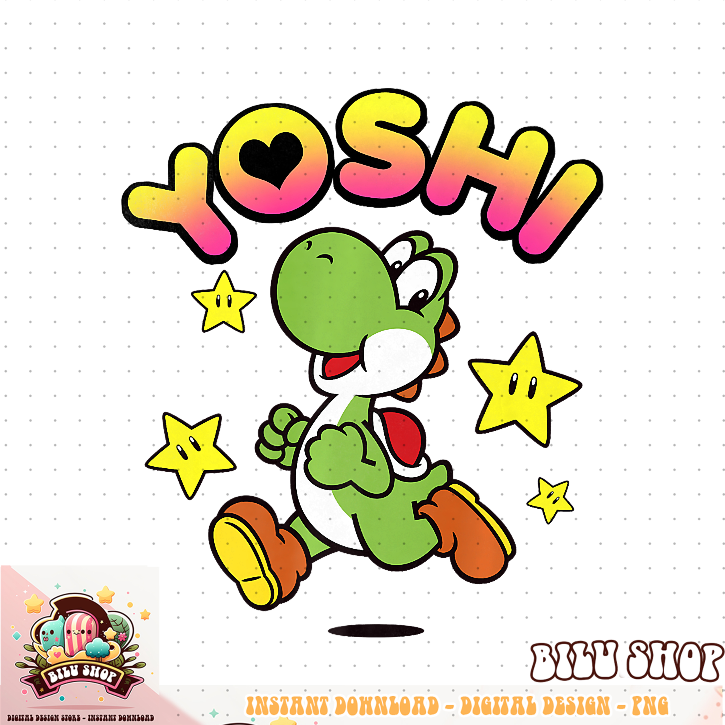 Nintendo Super Mario Yoshi Star Power Spirit Premium png dow