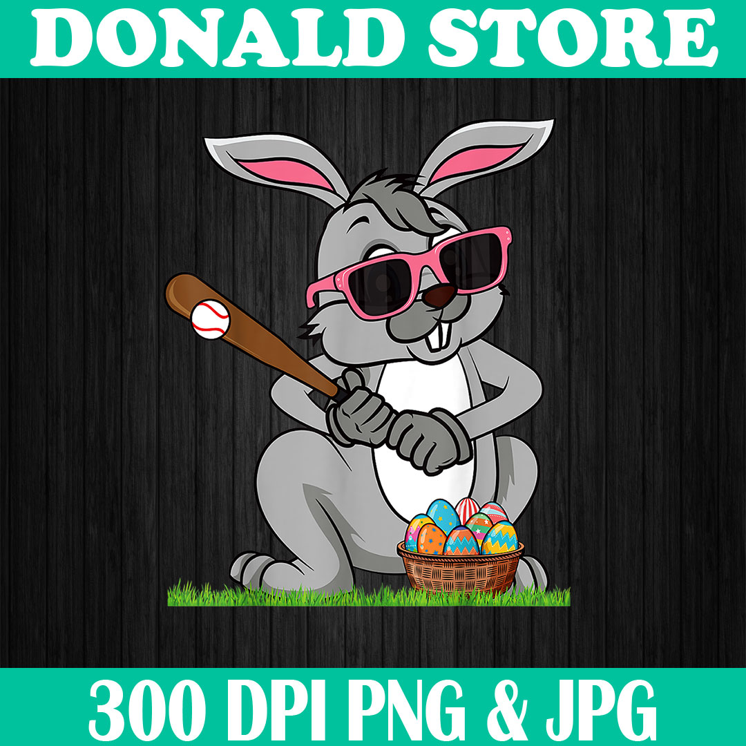 Easter Bunny Rabbit Baseball Pitcher Easter Day Png, Happy E | Inspire ...