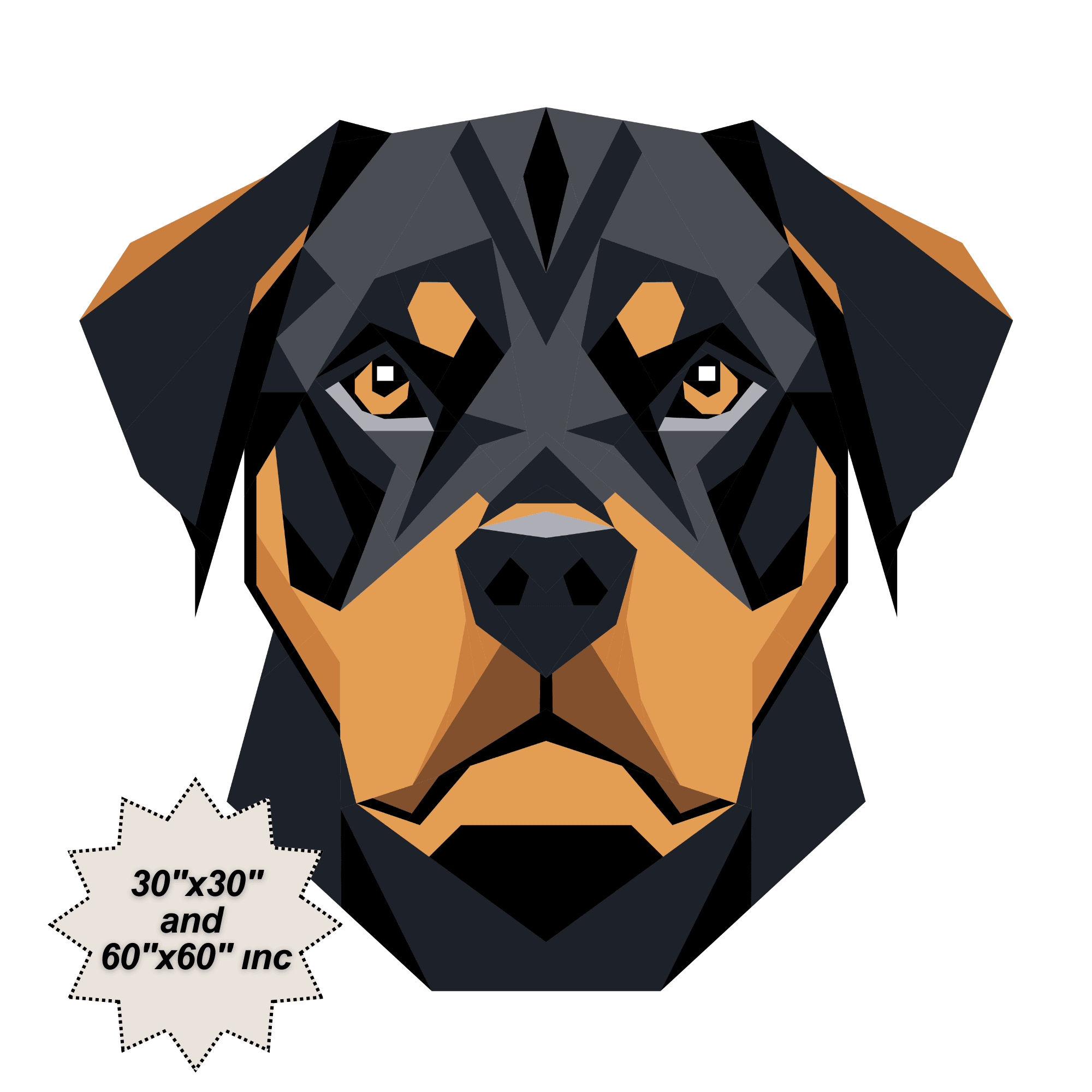 Rottweiler Dog Pattern Print Women's Shorts