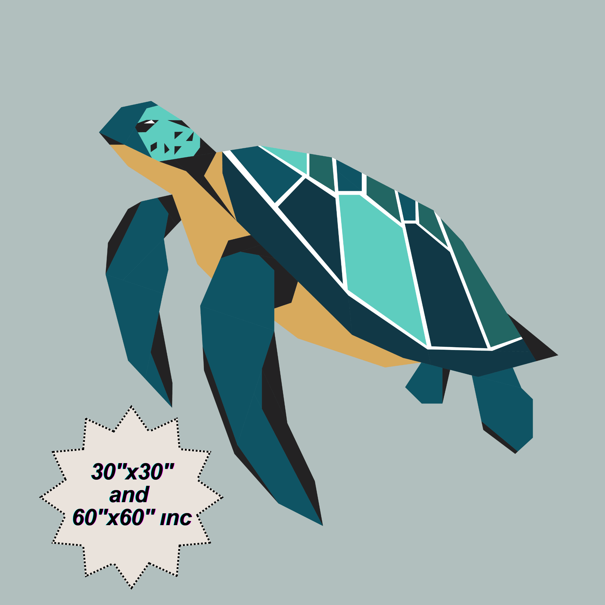 Sea turtle Foundation Paper Piecing Pattern,Quilt pattern,Pa | Inspire ...