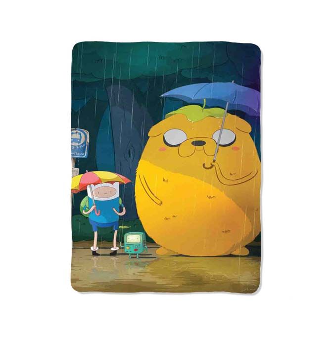 Adventure Time Stop Bus Design On Blanket | Inspire Uplift