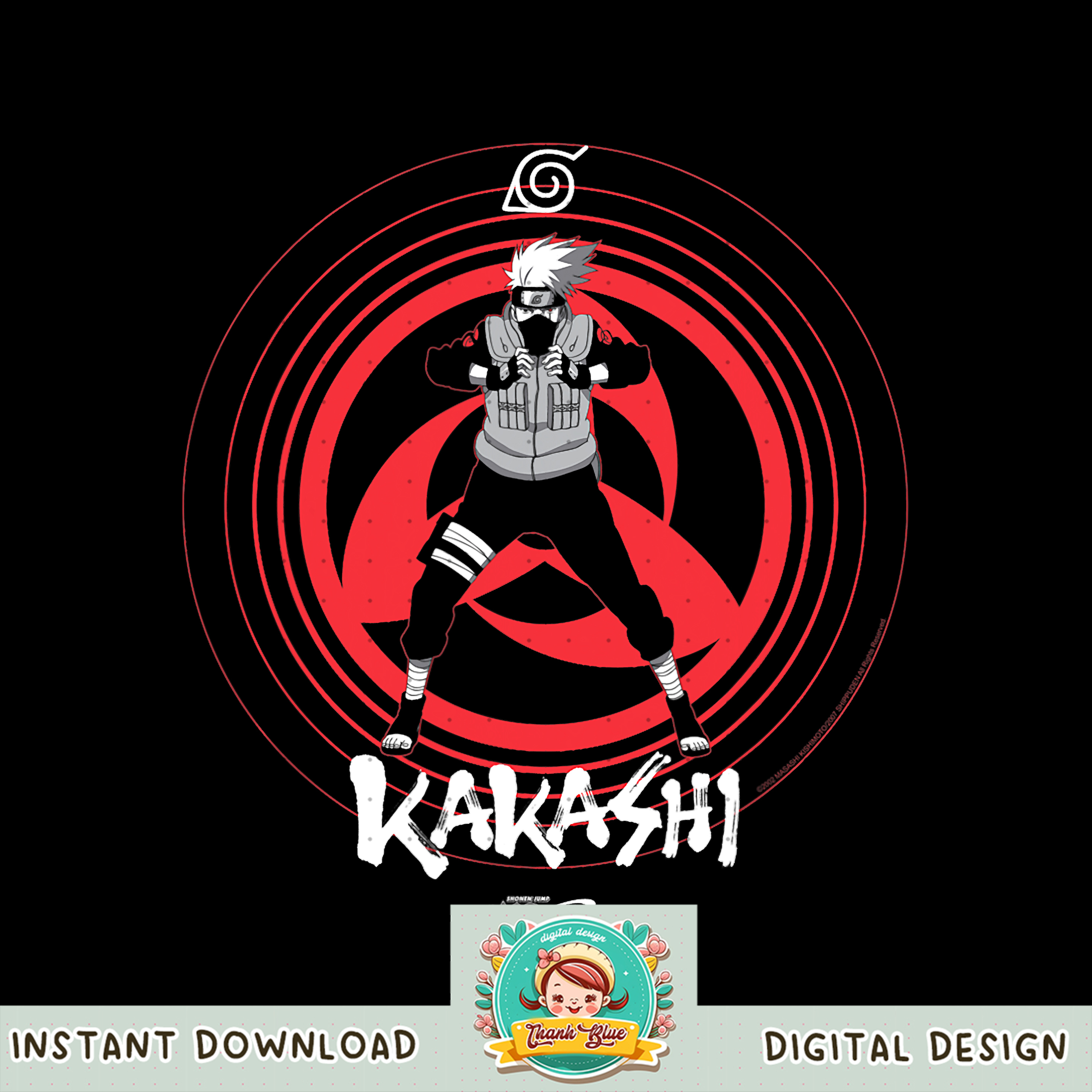 Naruto Shippuden Kakashi Sharingan Eye Symbol png, digital d | Inspire ...