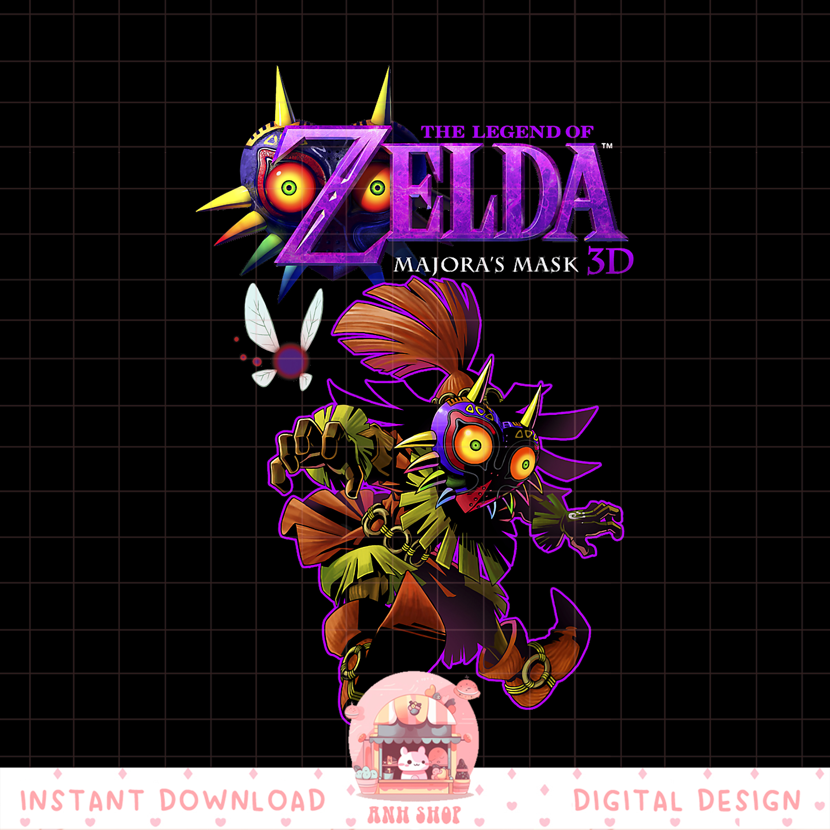 Legend Of Zelda Majoras Mask Skull Kid Portrait Logo png, di | Inspire ...