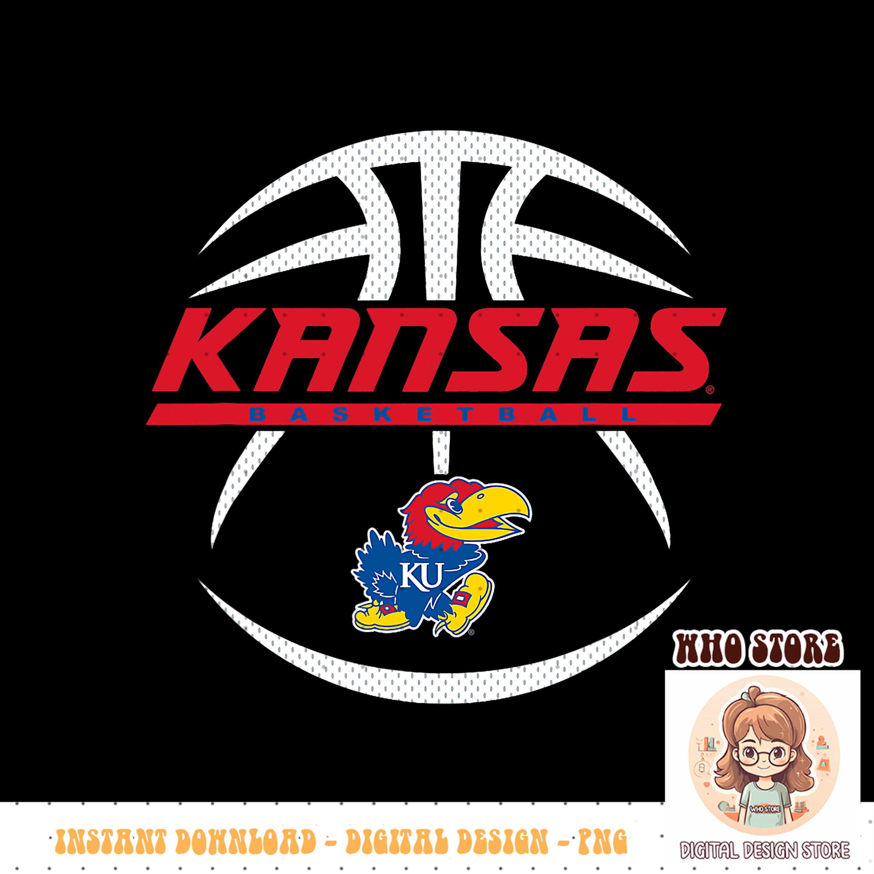 Jayhawks Color:blue Kansas Jayhawks Basketball Rebound Blue Officially Licensed | Inspire ...