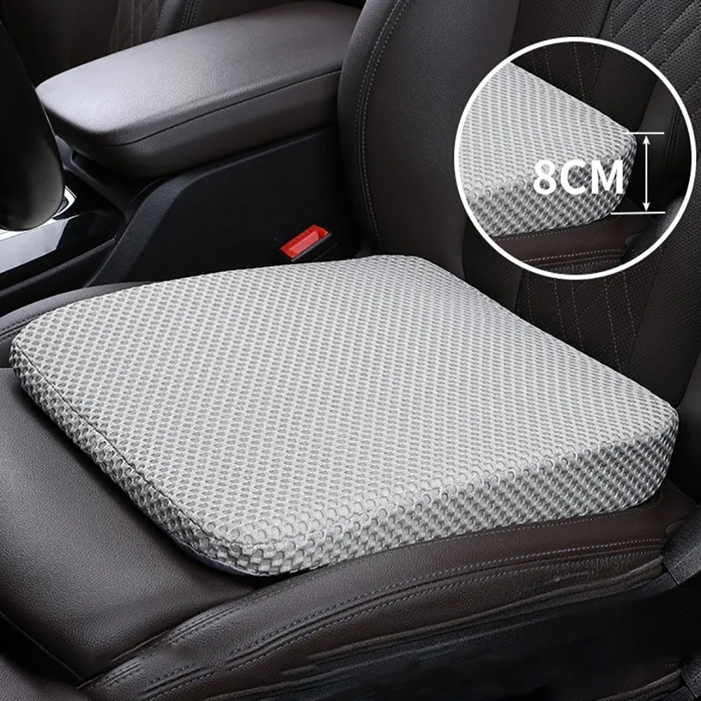 Memory Cotton Car Seat Cushion, New Car Seat Booster Cushion Honeycomb, Breathable 3D Mesh Thickened Seat Cushion