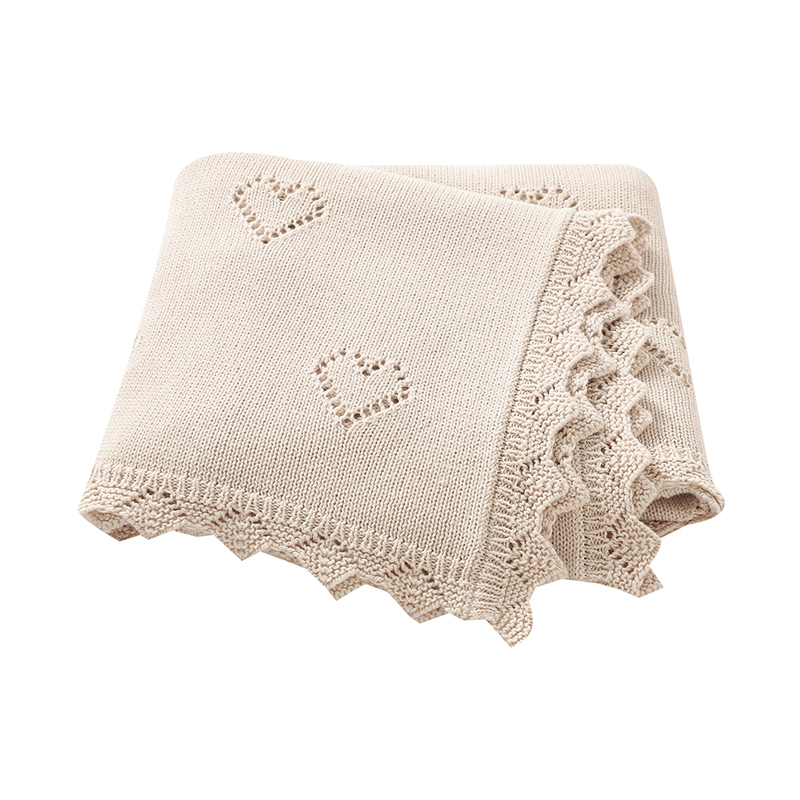 Ultra-Soft Cotton Baby Blankets Knitted, Newborn Infant Comforter Stroller Bedding for Boys and Girls, Swaddle Wrap