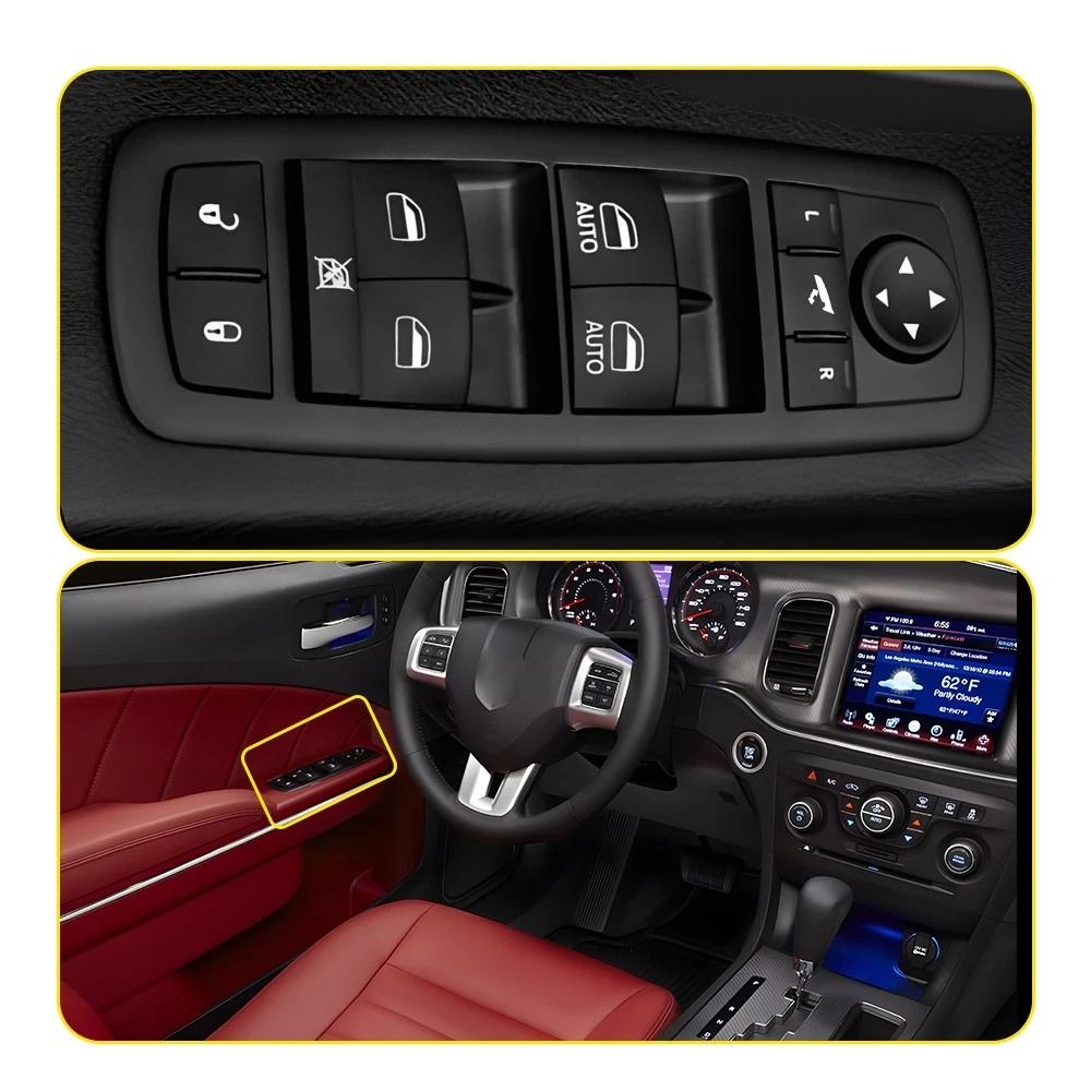 Power Window Control Switch for Driver Side Master, Durable, Perfect Fit Replacement