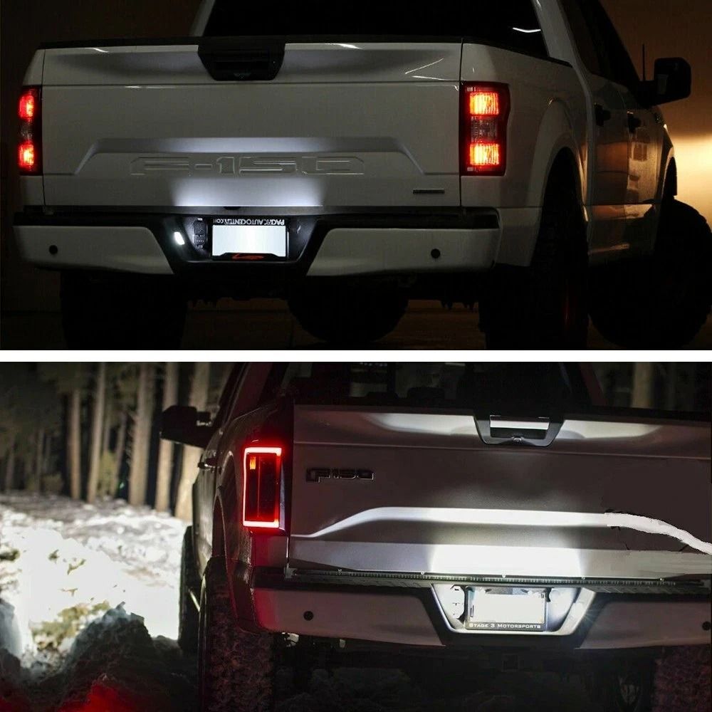 LED Smoke License Plate Light Bulbs, Rear Assembly Lamps, High Power LEDs, Easy Installation