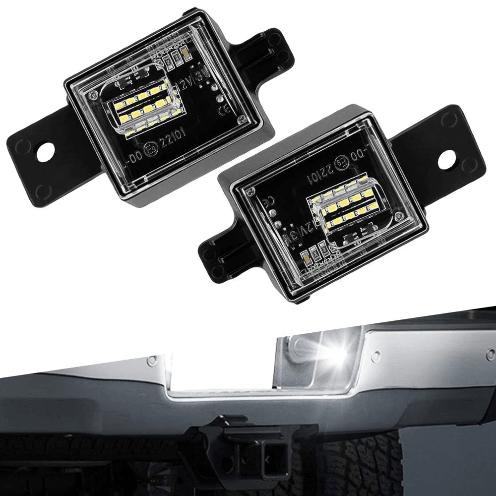 LED License Plate Light, High Power White LED, Replacement for Factory License Plate Bulb