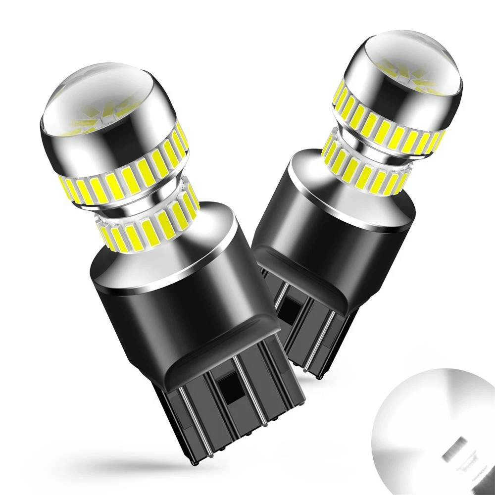LED White Turn Signal Light Bulbs, Back Up and Reverse Lights, Waterproof, High Power