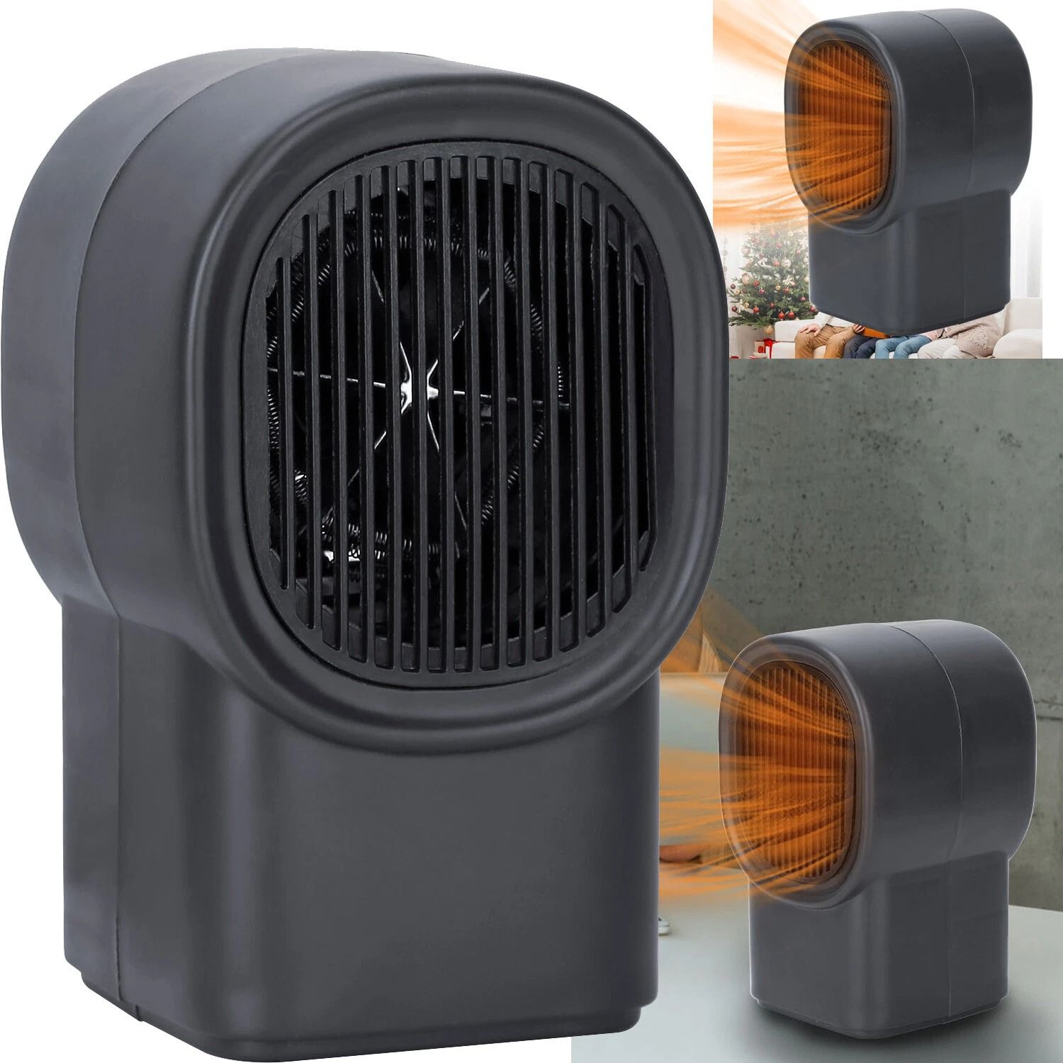 Electric Space Heater, Small Desktop Heater for Office & Home, Energy-Saving, Quiet, Portable Heater for Small Spaces