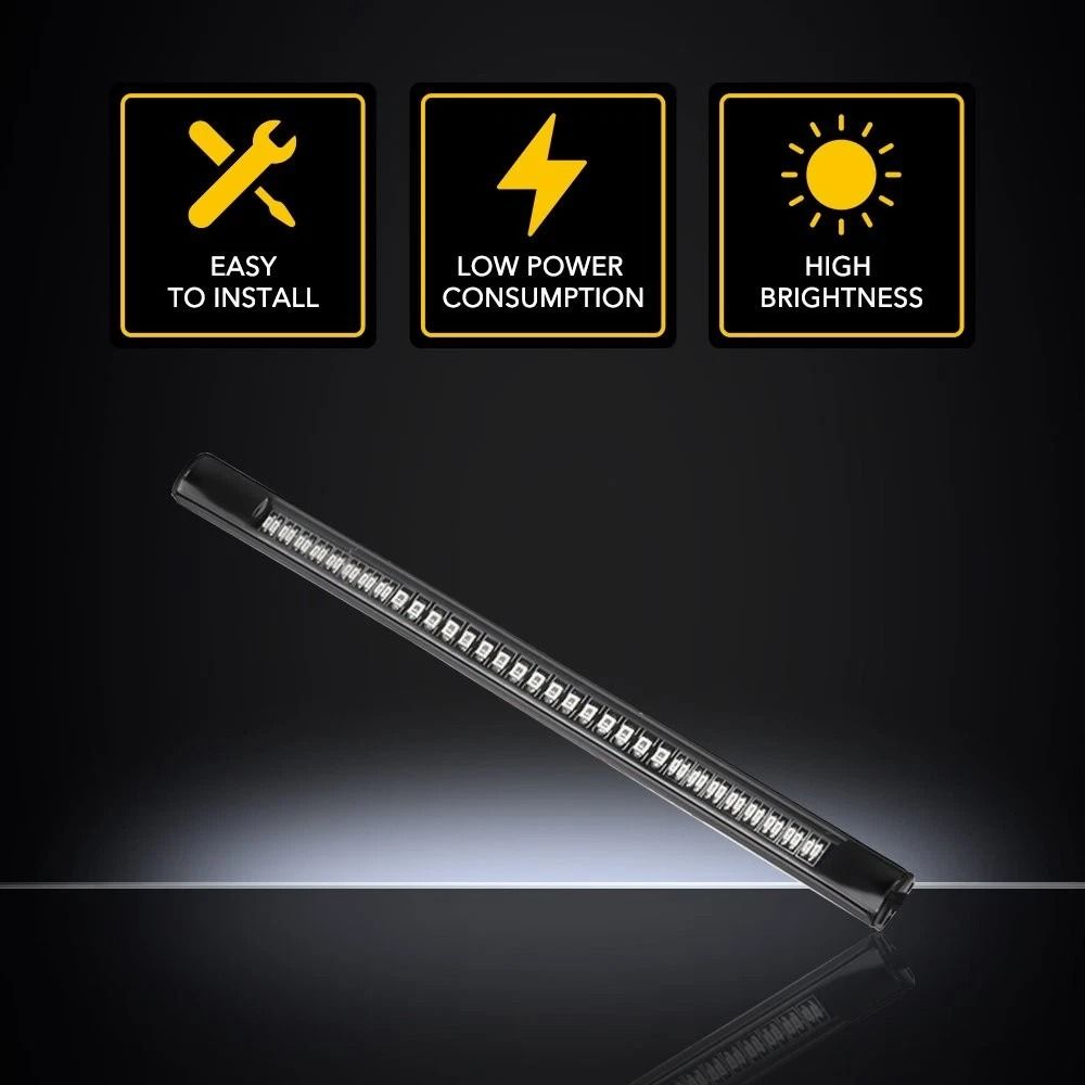 Flexible Turn Signal Light, LED Tail Brake & Stop Indicator for Easy Installation