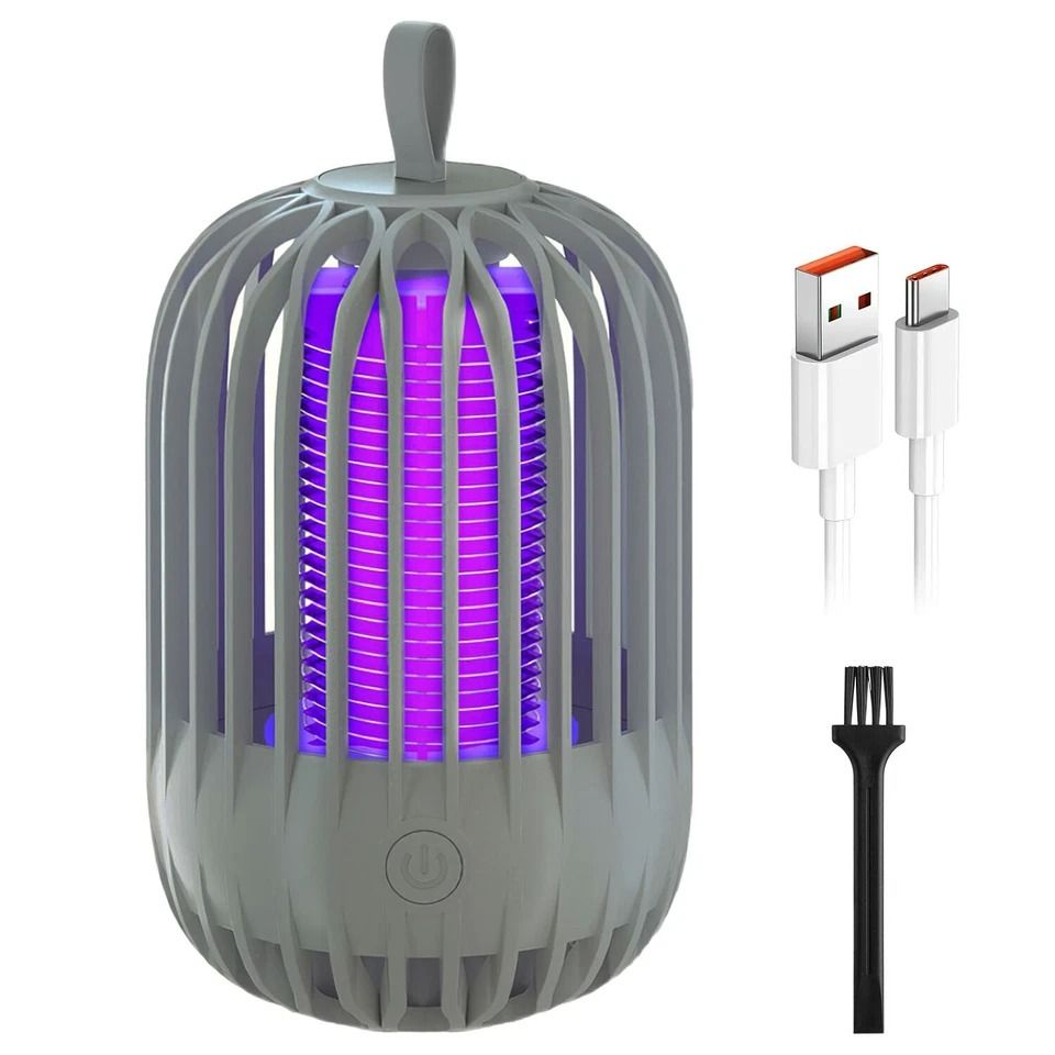 Portable Electric Bug Zapper, Mosquito Killer Lamp for Home & Outdoor Use, UV Light Mosquito Trap