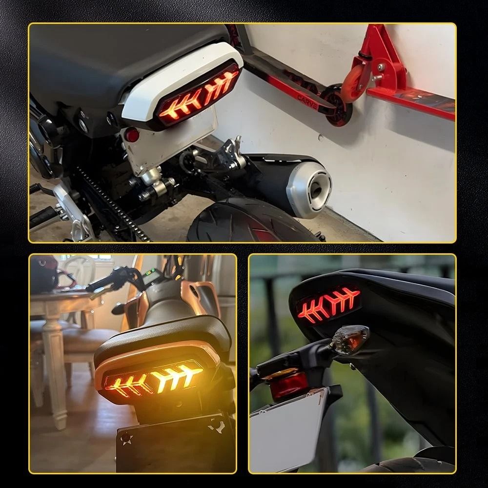 LED Integrated Motorcycle Brake Tail Light with Turn Signals
