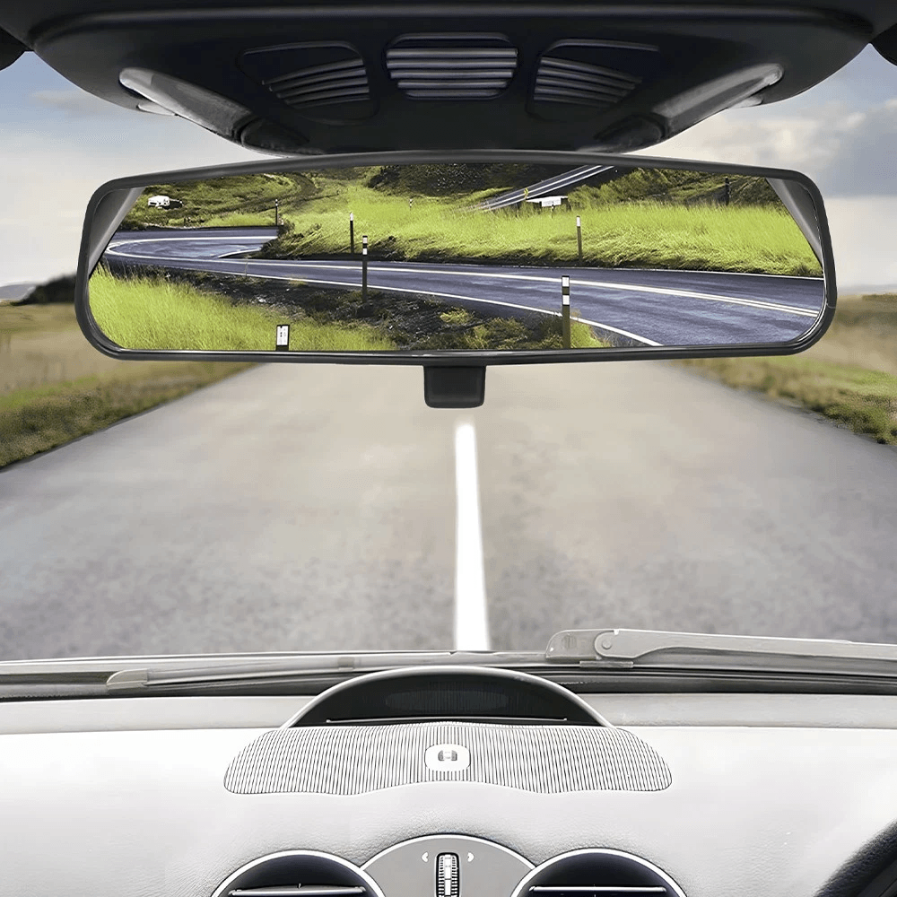 Black Interior Rear View Mirror, HD Glass, Safe Driving | Inspire Uplift
