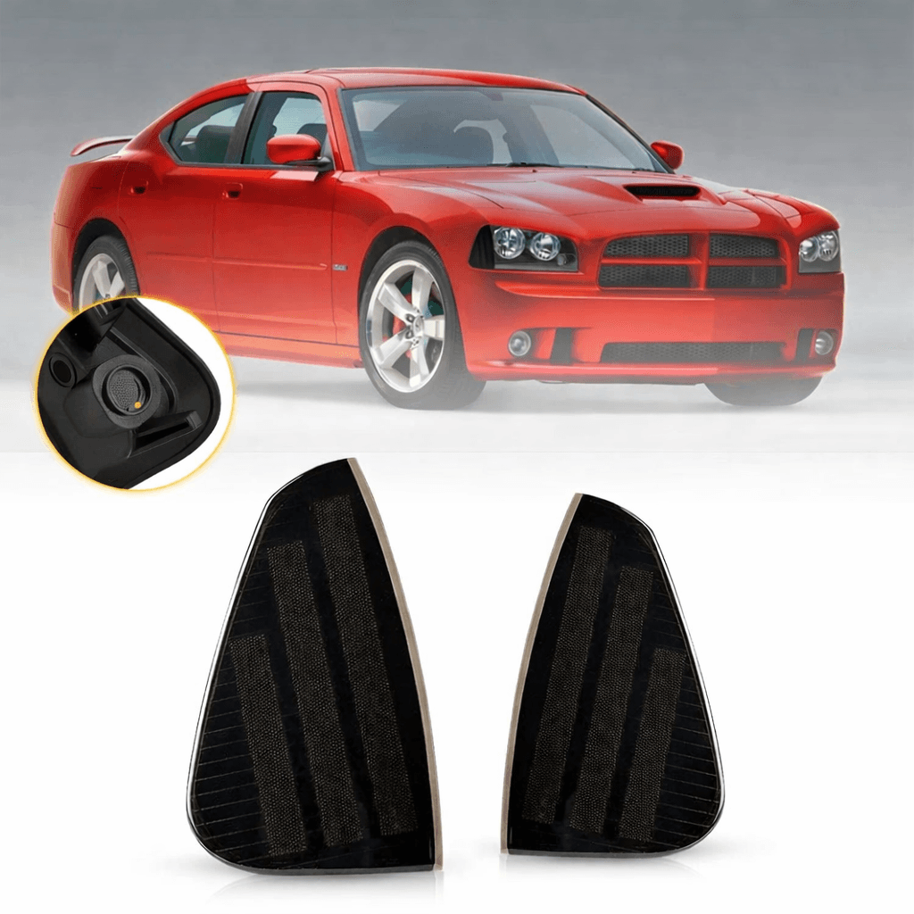 Smoked Lens Corner Signal Lights Housing, Waterproof Parking Marker Light