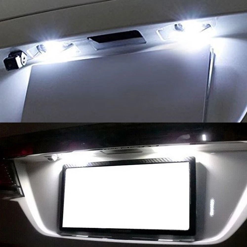 Honda LED License Plate Light Lamp, White Bulb Upgrade