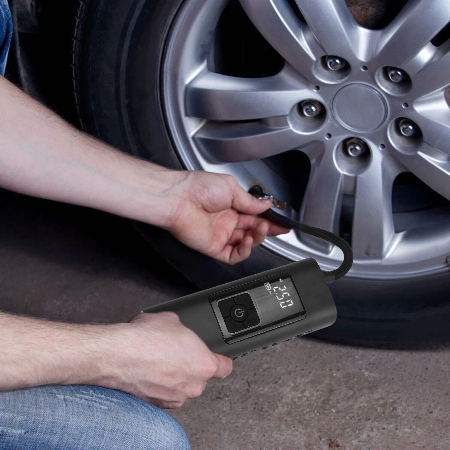 Auto Electric Inflator Compressor Portable Car Digital Air Tire Pump, Efficient & Reliable Tire Pressure Solution