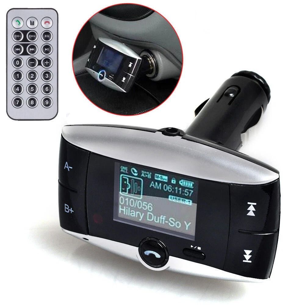 Bluetooth Wireless FM Transmitter Car Kit, MP3 Player, SD USB, LCD Remote – Enjoy Clear Sound Anywhere