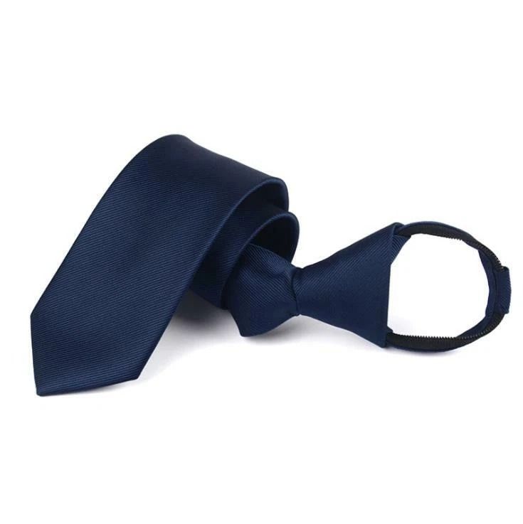 Ready Knot Pre Tied Formal Zipper Tie for Men, Solid Color Neck Wear, Stylish & Convenient, Perfect for Formal Occasions