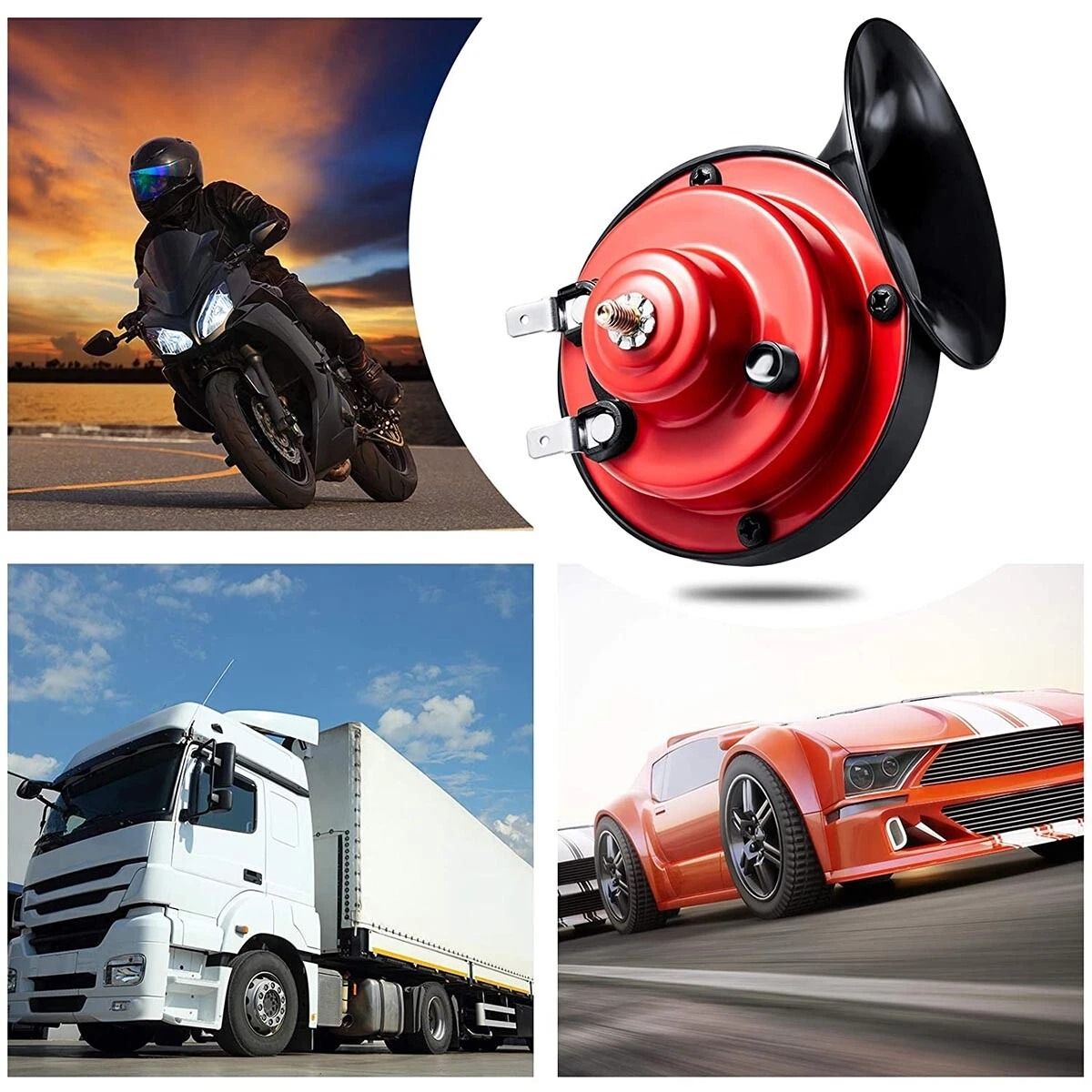 Tricycle Truck Whistle Waterproof, Super Loud 12V Train Horn , Heavy-Duty Horn for Trucks & Vehicles
