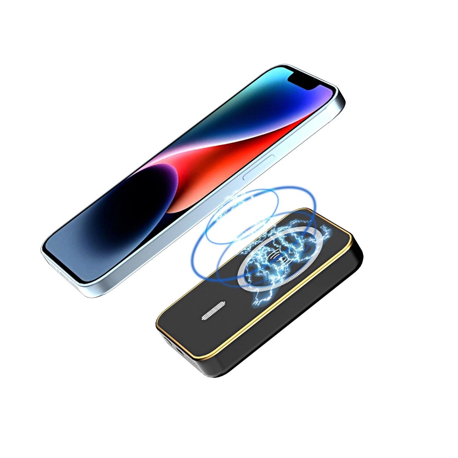 Portable Fast Charger Power Bank, Wireless External Battery Backup for Mobile Devices
