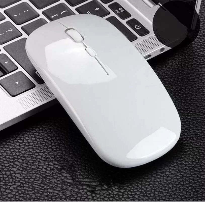 Wireless Optical Mouse for Apple Mac Macbook Pro, White USB Mice for PC, Macbook Air & Pro