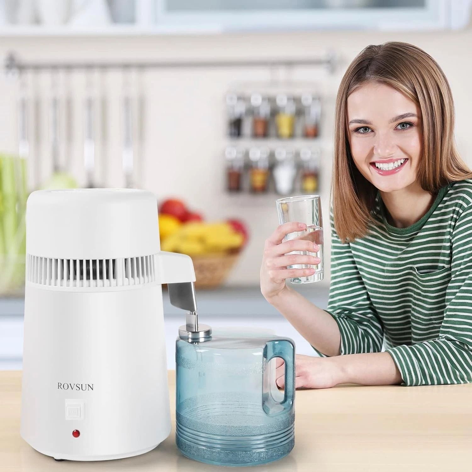 1.1 Gallon Water Distiller, 4L Home Countertop Distilled Water Makers