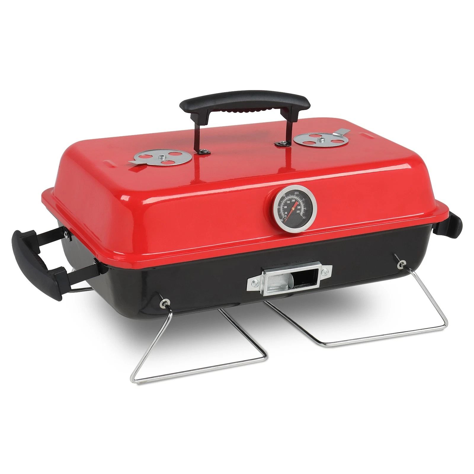 Charcoal Smoker Grill, Portable Outdoor Tabletop BBQ for Camping, Picnic